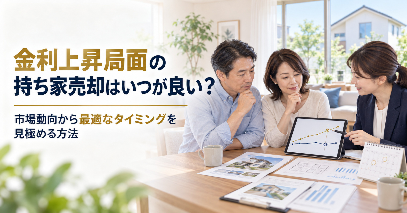 金利上昇局面の持ち家売却はいつが良い？市場動向から最適なタイ...の画像