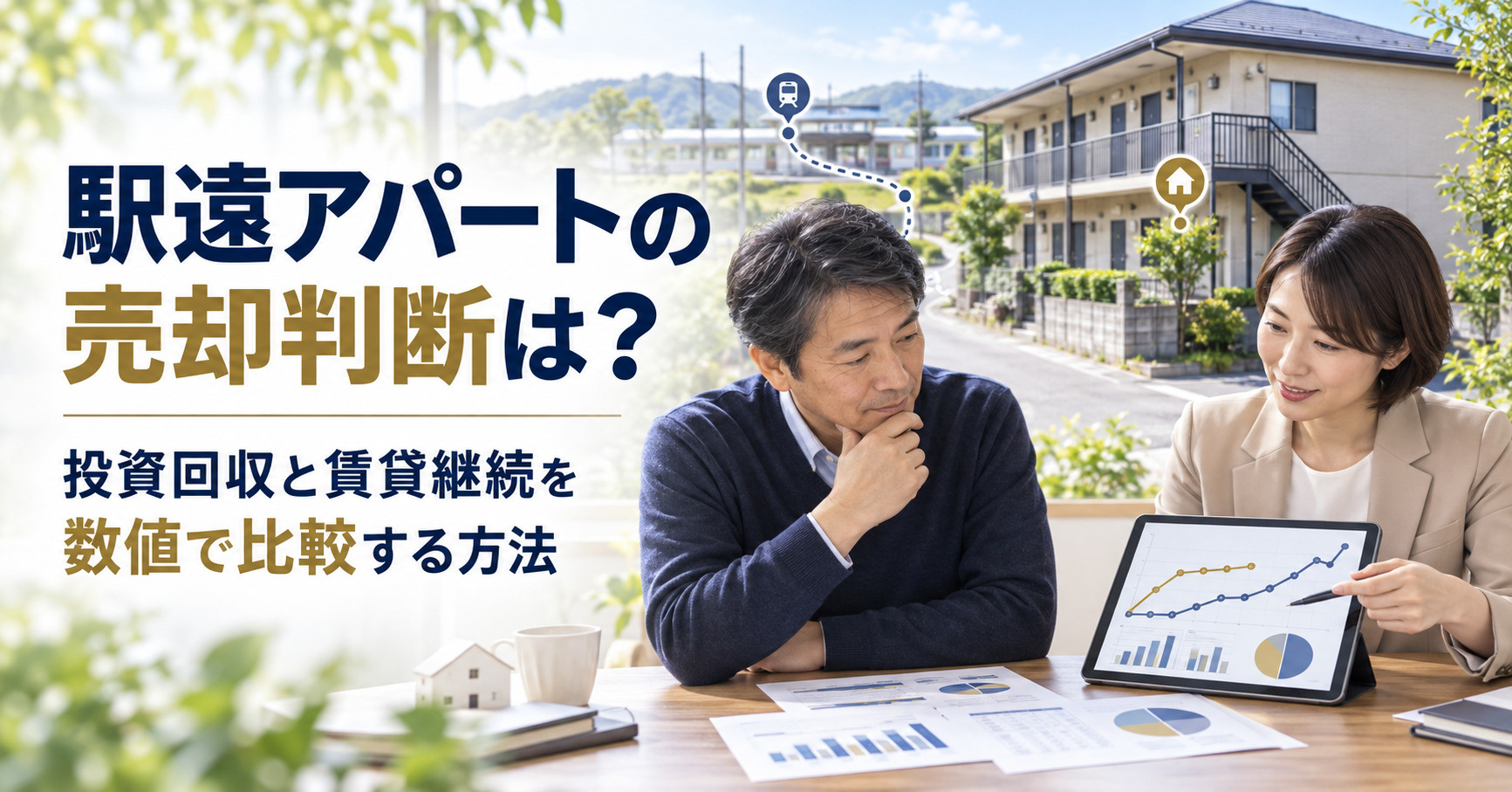 駅遠アパートの売却判断は？投資回収と賃貸継続を数値で比較する...の画像