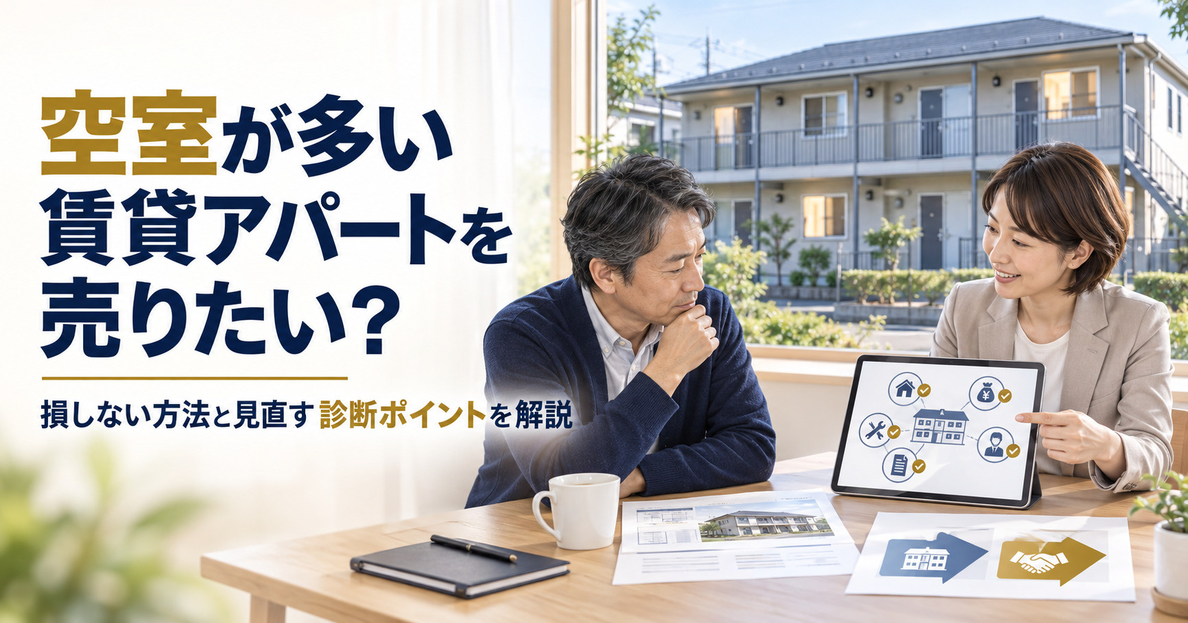 空室が多い賃貸アパートを売りたい？損しない方法と見直す診断ポ...の画像