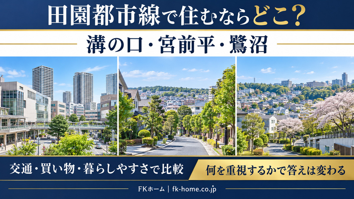 田園都市線で住むならどこ？溝の口・宮前平・鷺沼を暮らしやすさ...の画像
