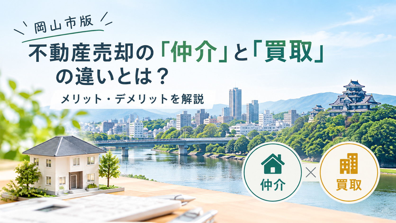【岡山市版】不動産売却時の「仲介」と「買取」の違いとは？それ...の画像