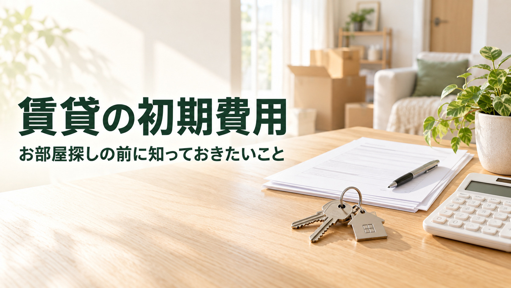 鹿屋市で賃貸一人暮らしを始める初期費用は？相場と節約のポイン...の画像
