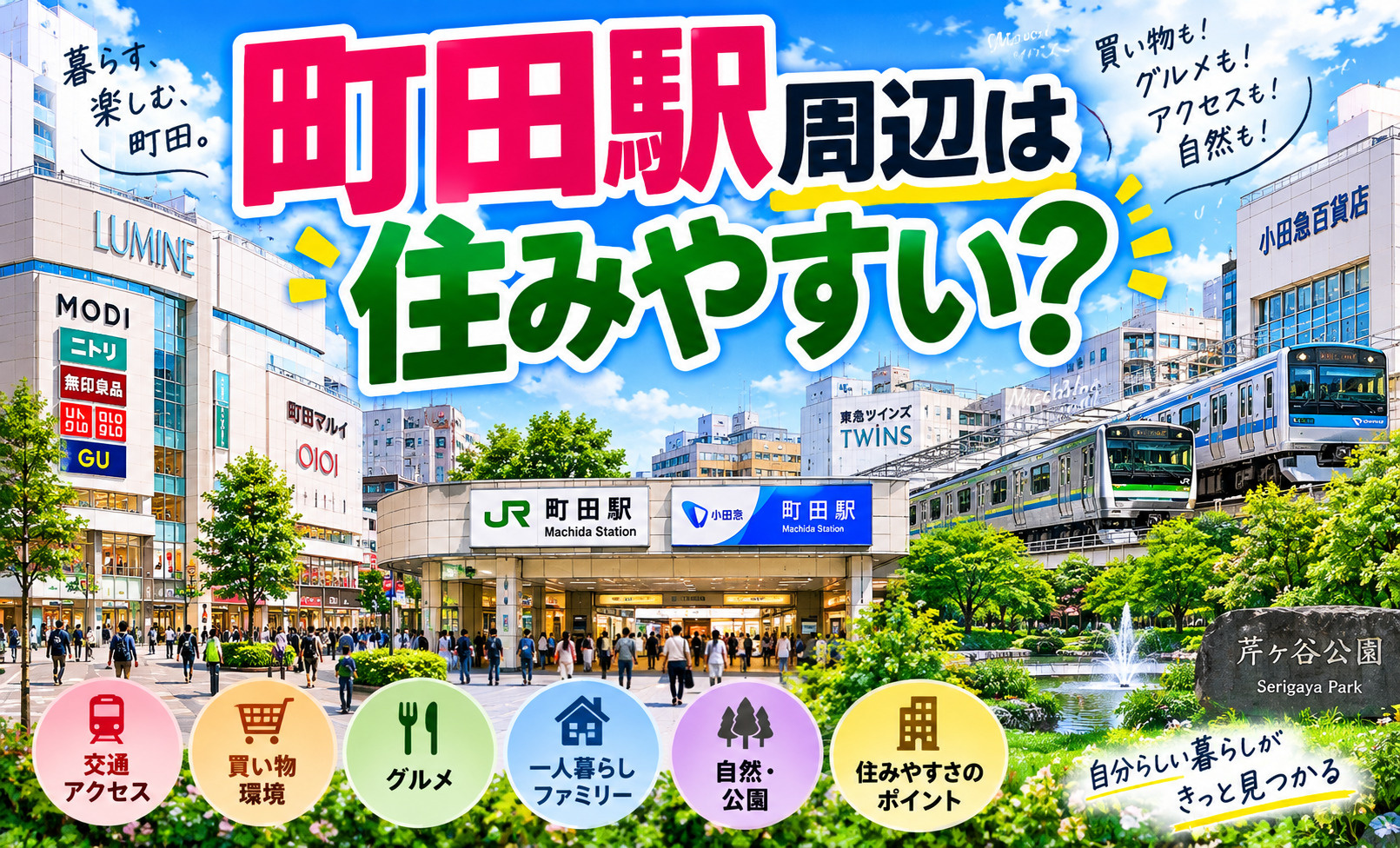 【2026年最新版】町田駅周辺は住みやすい？交通アクセス・買...の画像