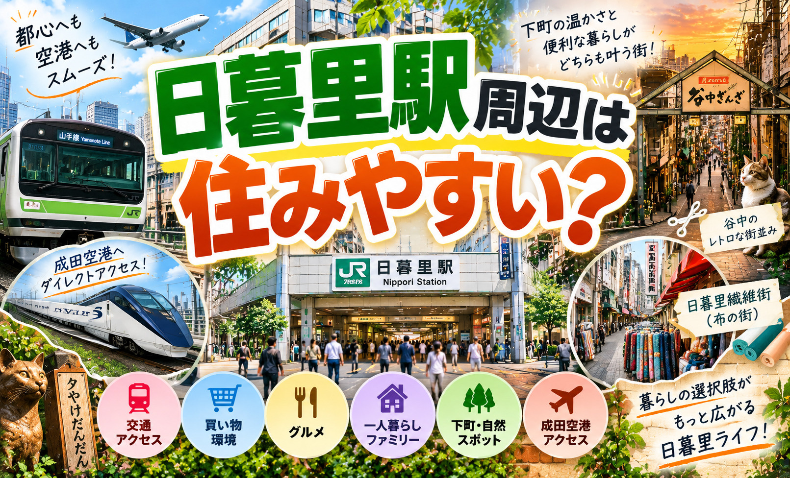 【2026年最新版】日暮里駅周辺は住みやすい？交通アクセス・...の画像