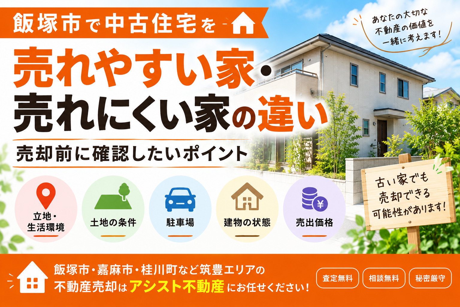【飯塚市】中古住宅で売れやすい家・売れにくい家の違い｜売却前...の画像
