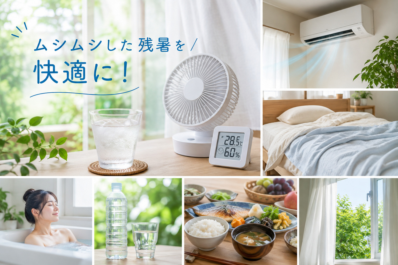 ムシムシした残暑を快適に！秋口の蒸し暑さを乗り切る暮らしの工...の画像