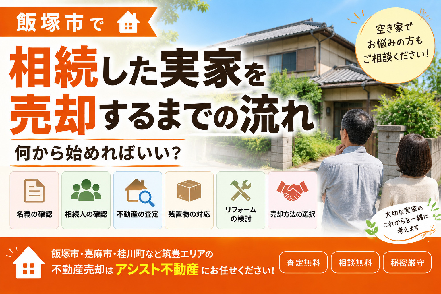 【飯塚市】相続した実家を売却するまでの流れ｜何から始めればい...の画像