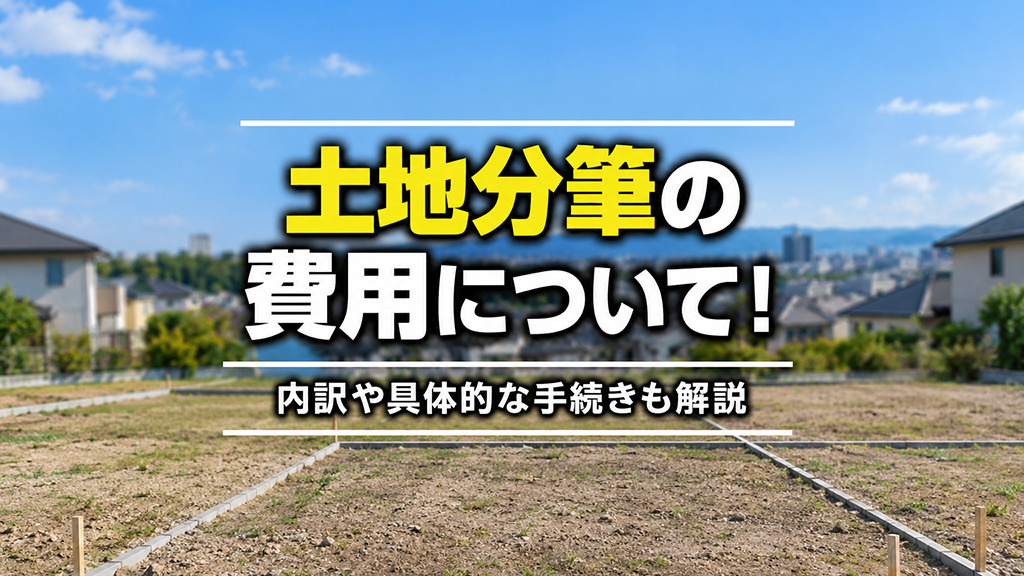 土地分筆の費用について！内訳や具体的な手続きも解説の画像