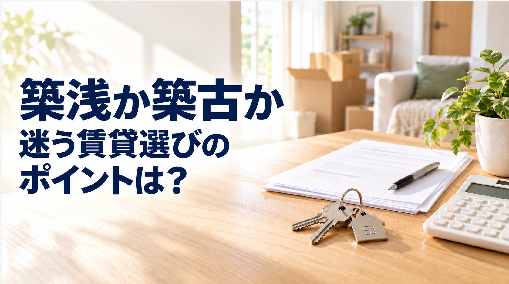 築浅か築古か迷う賃貸選び方のポイントは？自分に合う物件を見極...の画像
