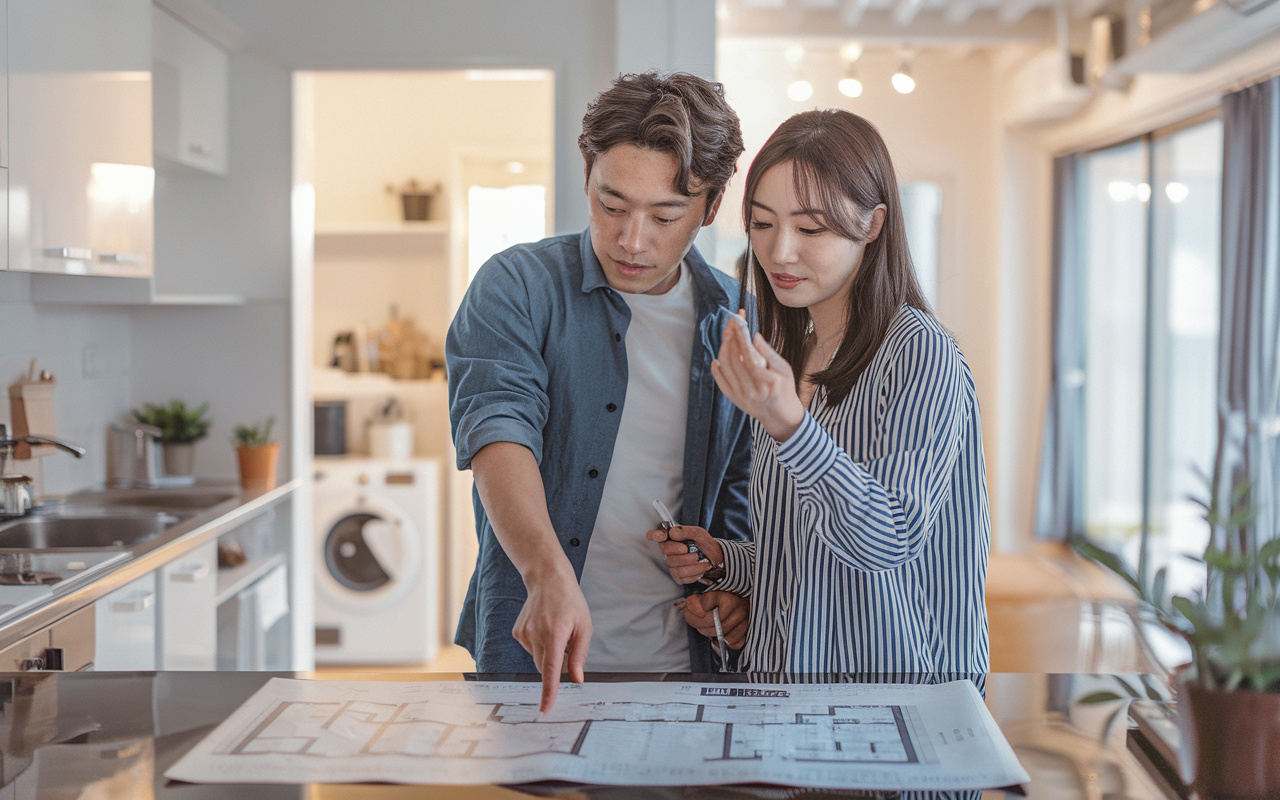 共働き夫婦の家事動線を重視したい方へ！間取りの基本と事例を紹...の画像