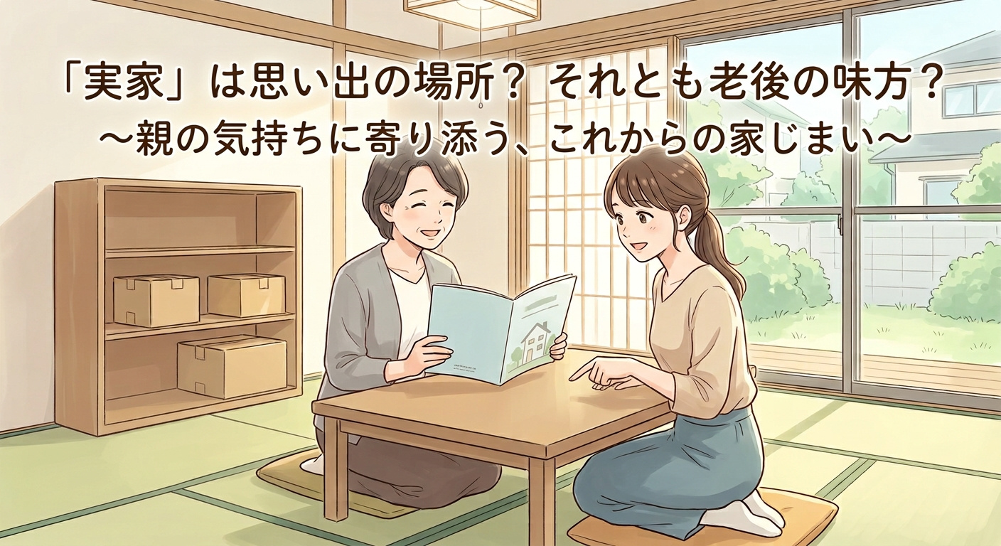 「実家」は思い出の場所？それとも老後の味方？〜親の気持ちに寄...の画像