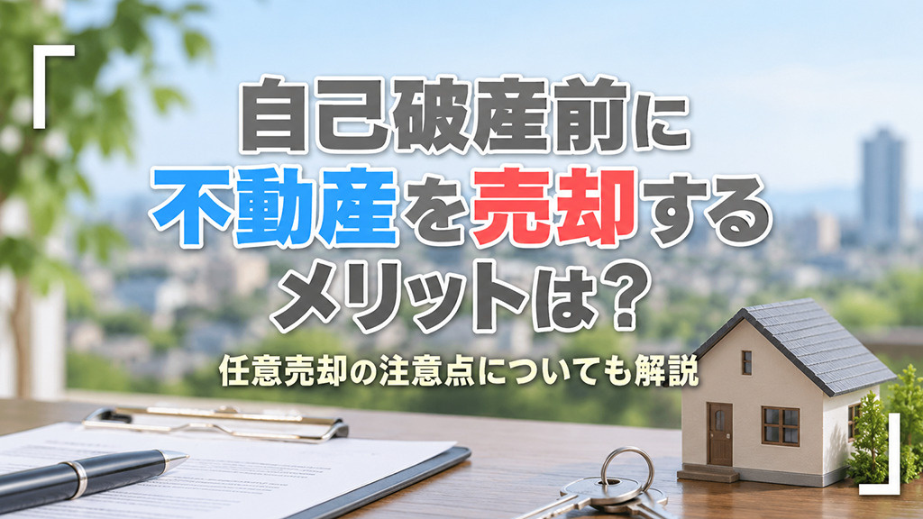 自己破産前に不動産を売却するメリットは？任意売却の注意点につ...の画像