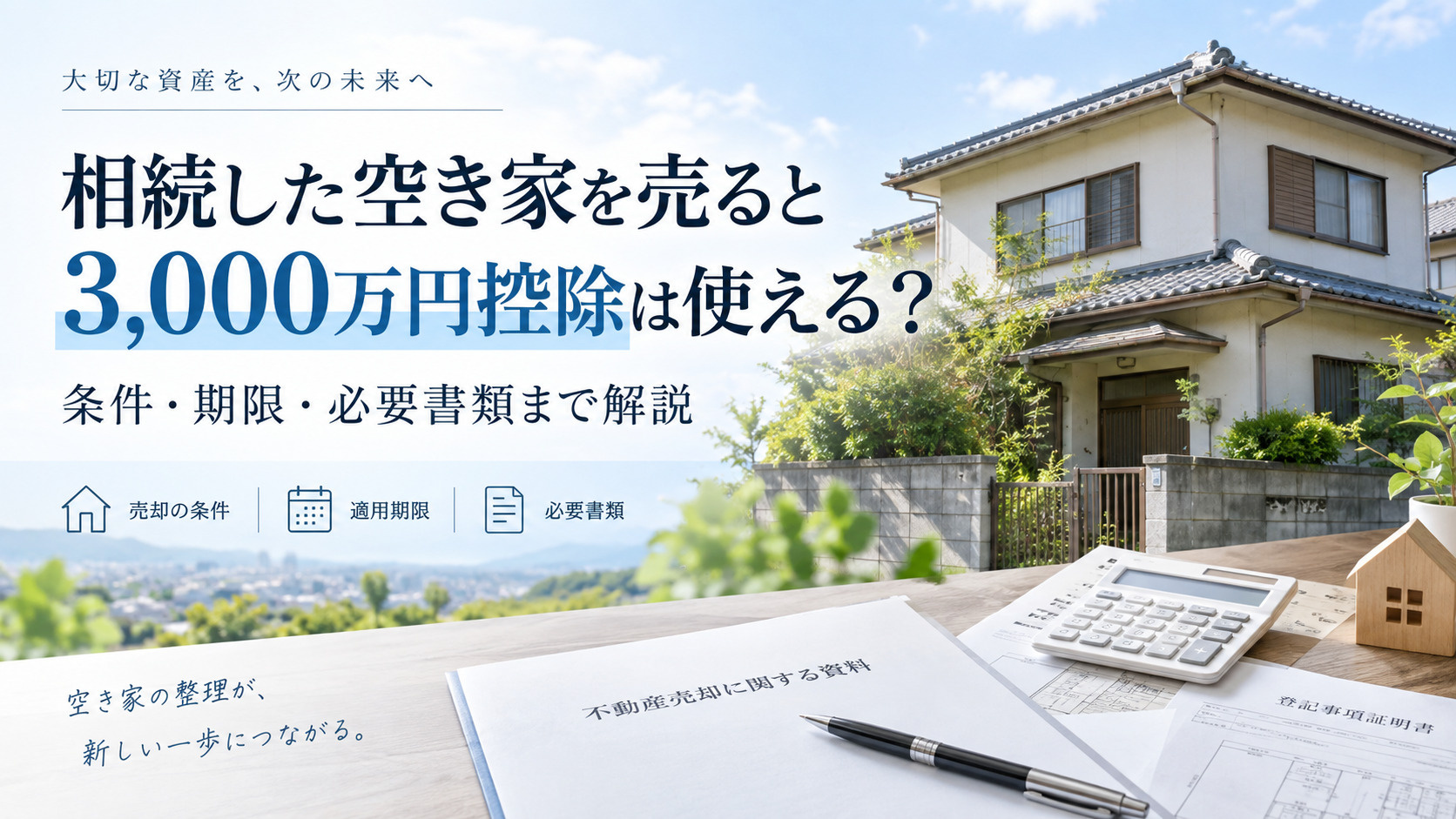 相続した空き家を売ると3,000万円控除は使える？条件・期限...の画像