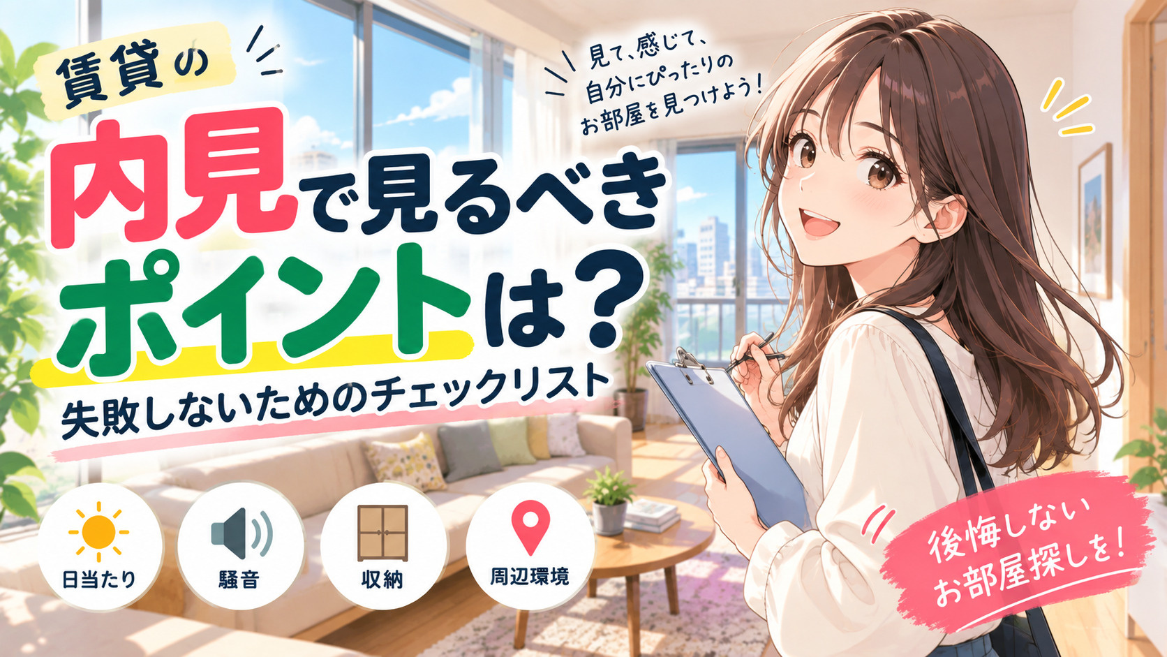 賃貸の内見で見るべきポイント15選！名古屋で失敗しない部屋探...の画像