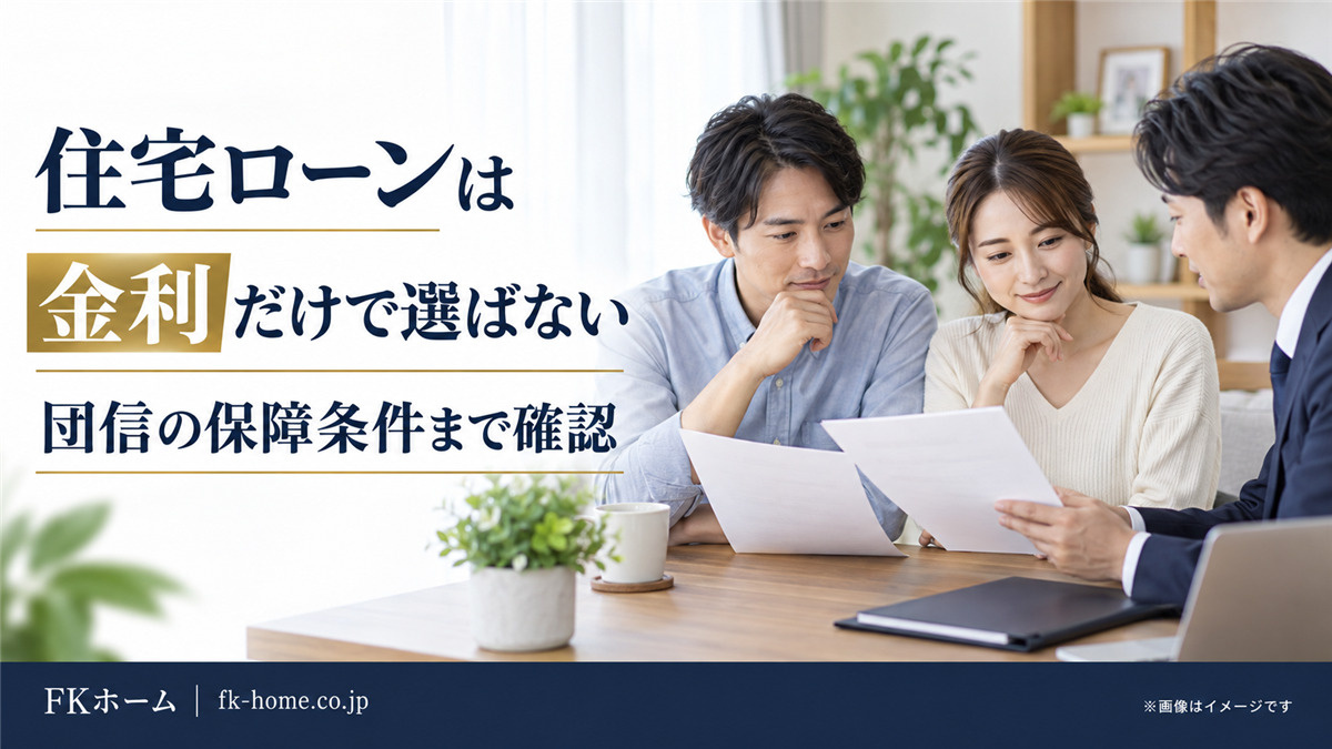 住宅ローンは金利だけで選ばない｜団信の保障内容まで確認したい...の画像