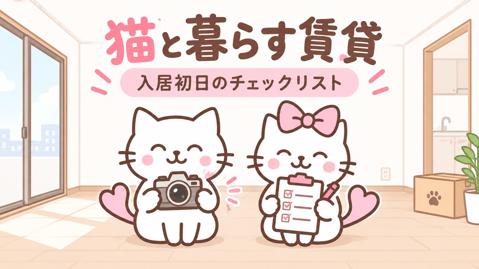 猫と暮らす賃貸の入居初日チェック｜傷の写真・設備・連絡のポイ...の画像