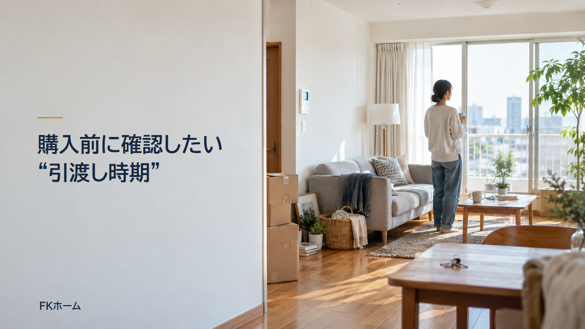 購入申込前に「引渡し時期」を確認する理由｜賃貸解約・住宅ロー...の画像