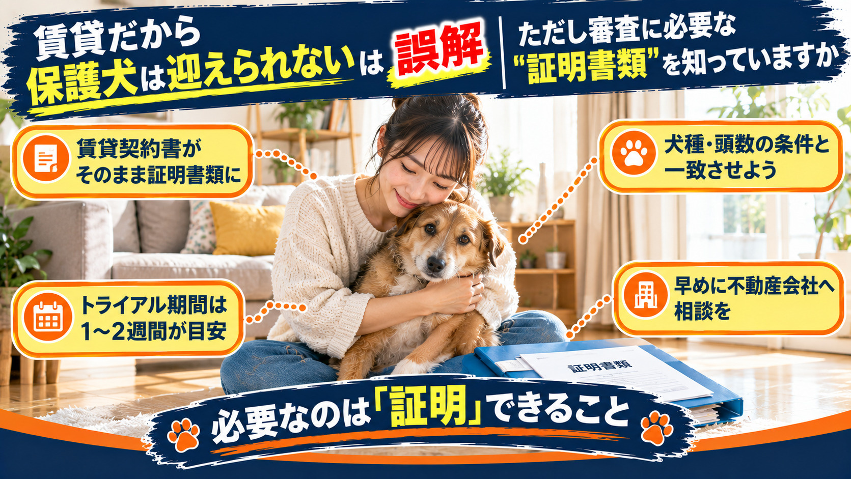   「賃貸だから保護犬は迎えられない」は誤解ただし審査に必要...の画像