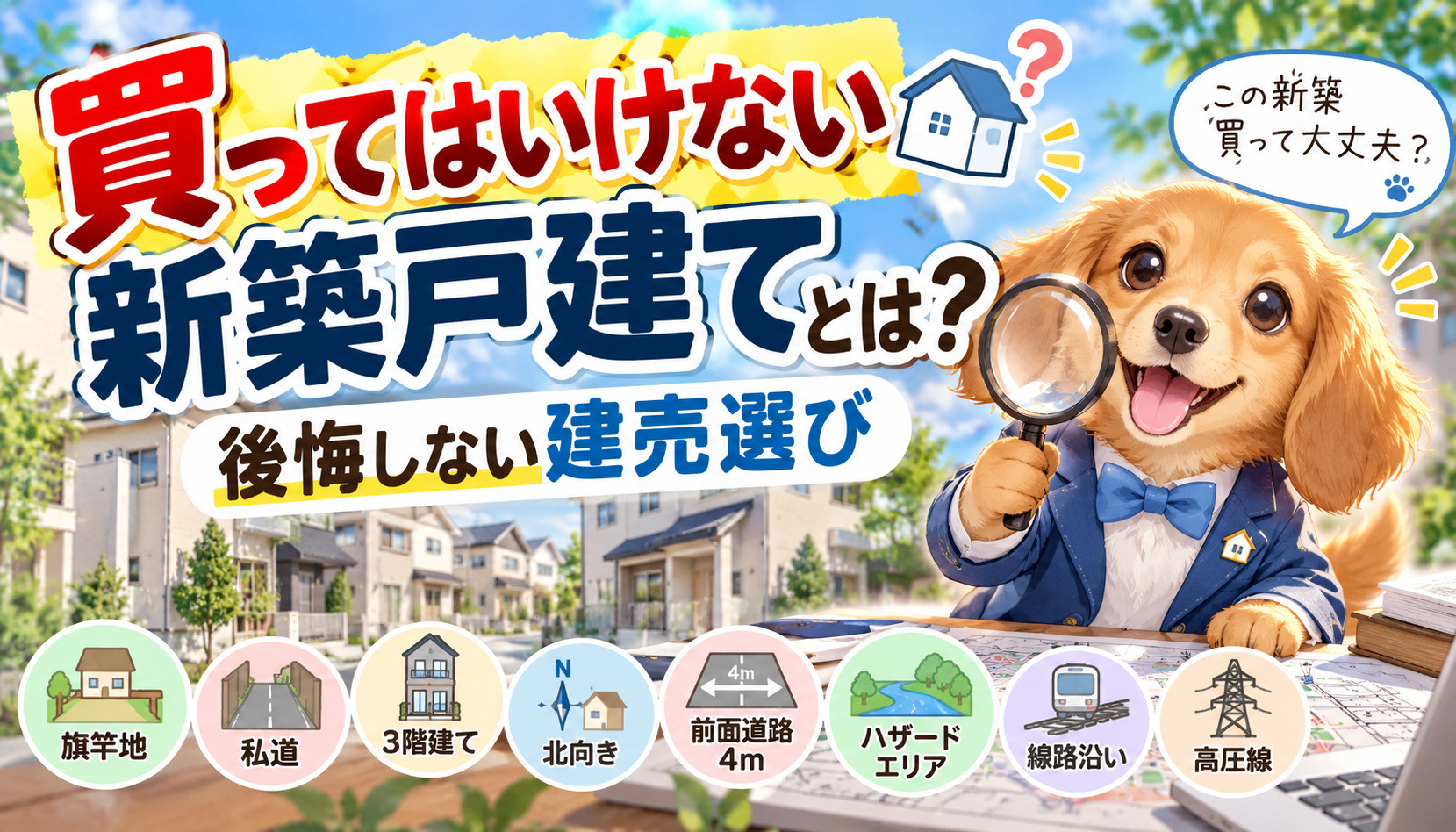 買ってはいけない新築戸建てとは？後悔しない建売住宅の選び方の画像