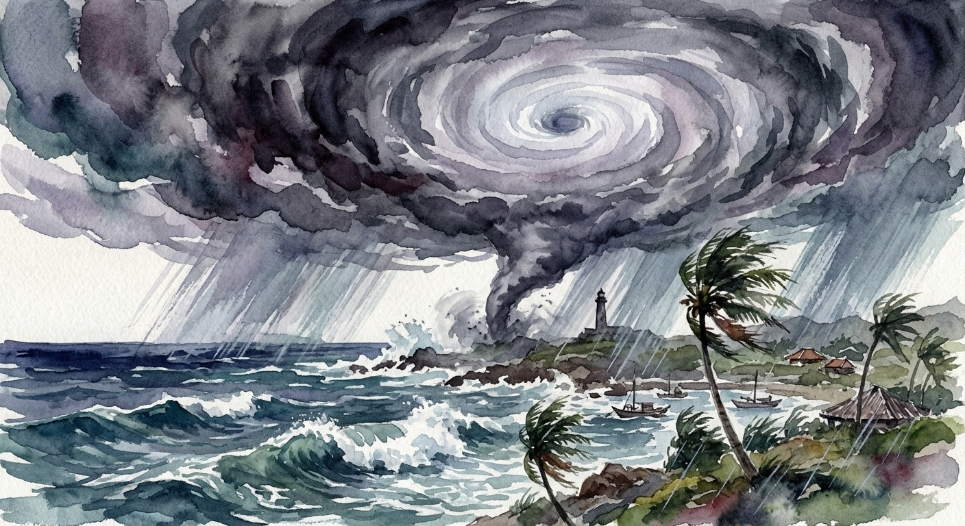 今日は　台風襲来の日　ですの画像