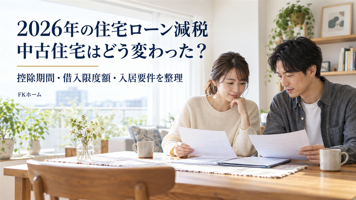 2026年の住宅ローン減税、中古住宅はどう変わった？控除期間...の画像