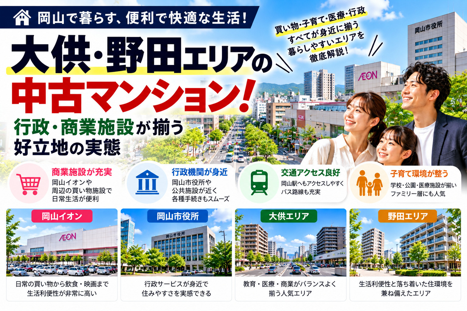 大供・野田エリアの中古マンション！行政・商業施設が揃う好立地...の画像