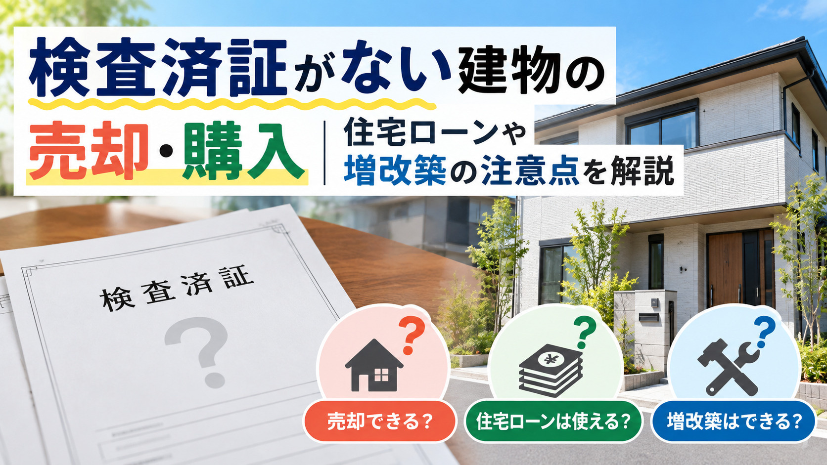 検査済証がない建物の売却・購入｜住宅ローンや増改築の注意点を...の画像