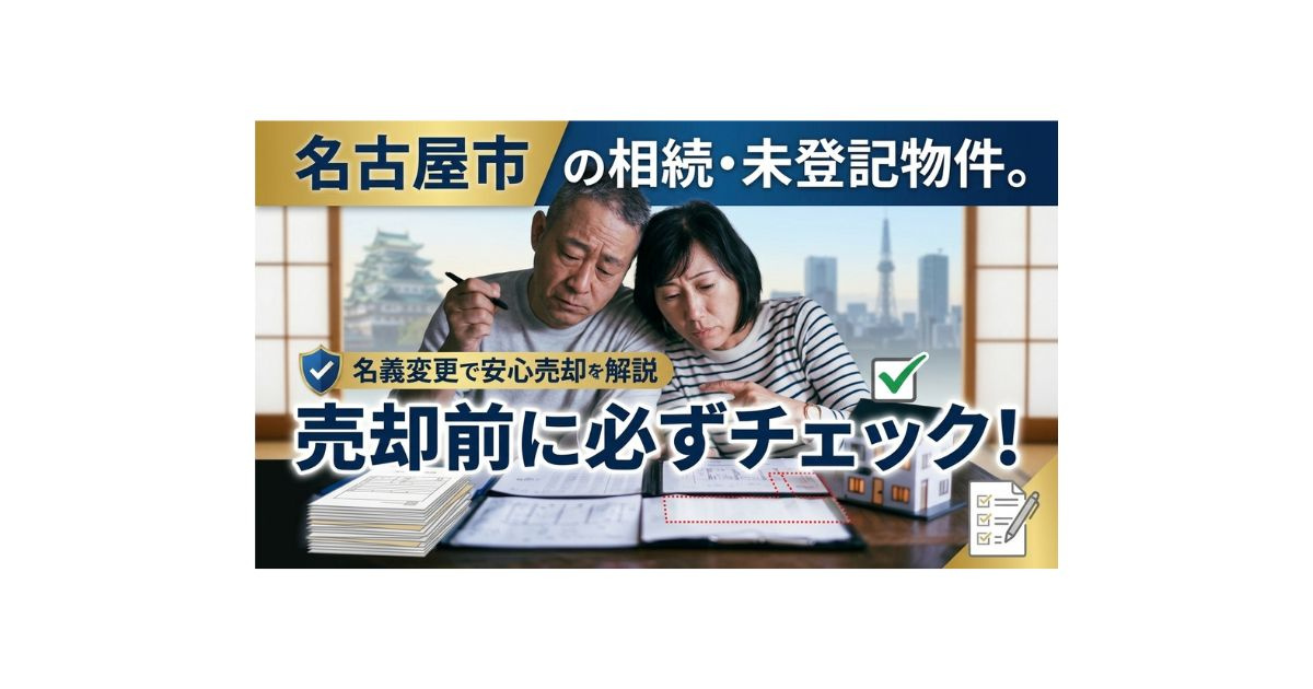 名古屋市の相続登記と未登記増築は売却前に確認を 名義変更が売...の画像