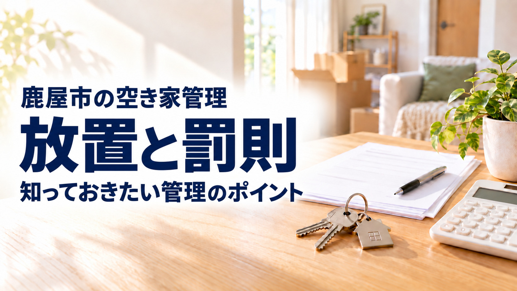 鹿屋市の空き家管理は大丈夫？放置による罰則と防ぐためのポイン...の画像