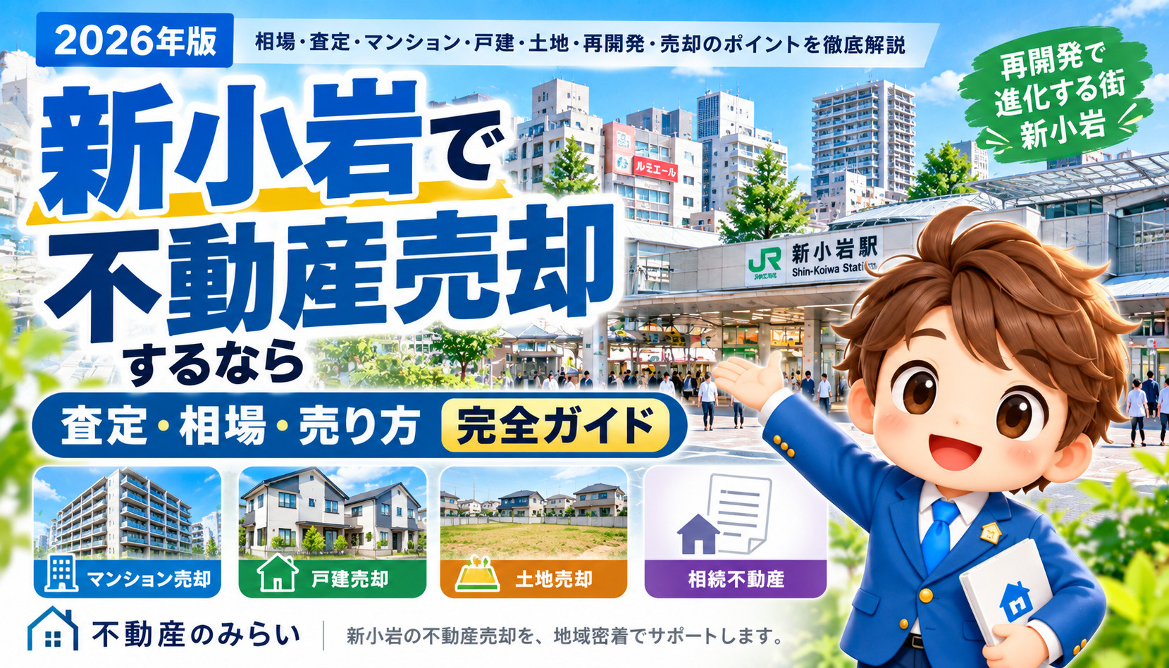 新小岩で不動産売却するなら｜相場・査定・売却方法を地域密着で...の画像