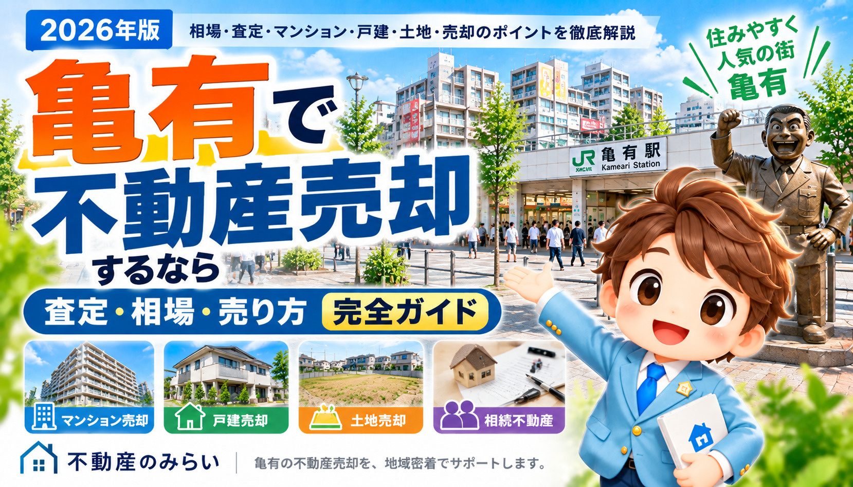 亀有で不動産売却するなら｜相場・査定・売り方を地域密着で解説...の画像
