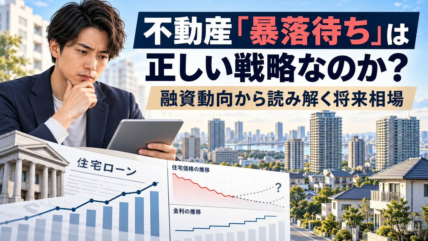 不動産「暴落待ち」は正しい戦略なのか？融資動向から読み解く将...の画像