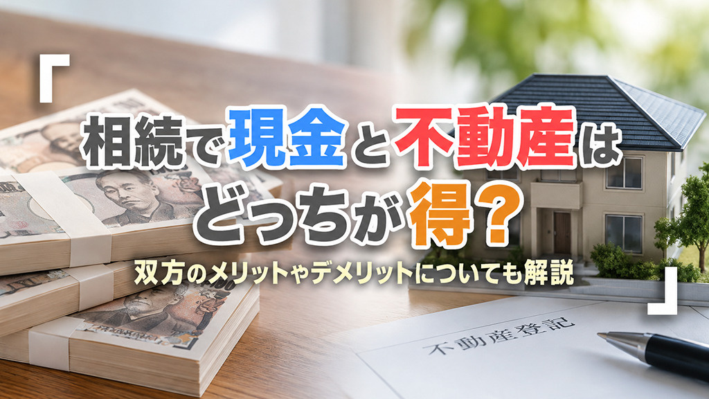 相続で現金と不動産はどっちが得？双方のメリットやデメリットも...の画像