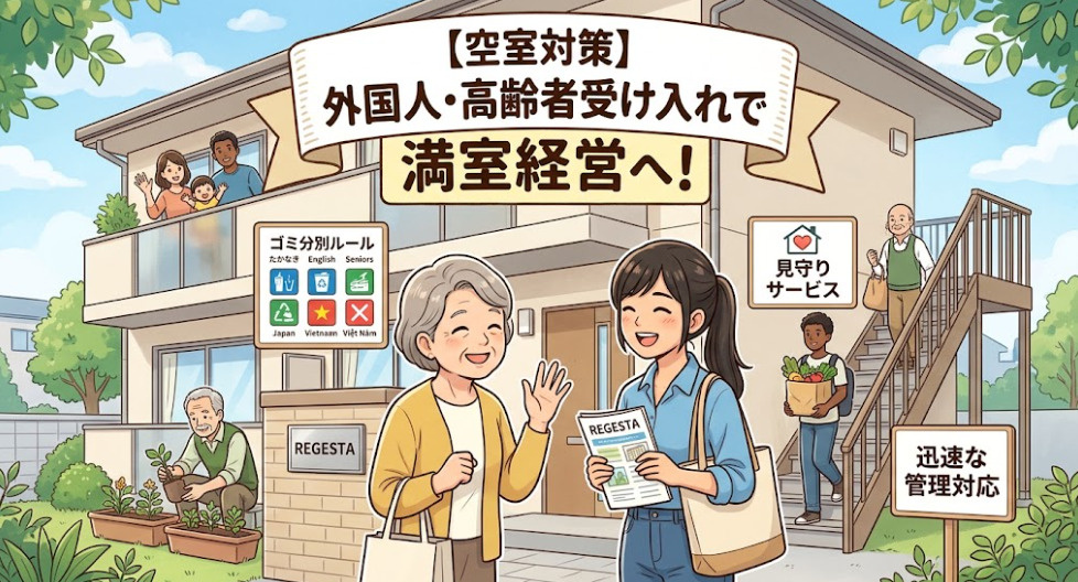 【空室対策】外国人・高齢者の受け入れで満室経営！リスクを回避...の画像