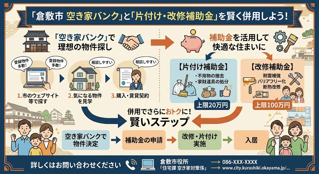 【元市役所職員が直伝】倉敷市「空き家バンク」と「片付け・改修...の画像