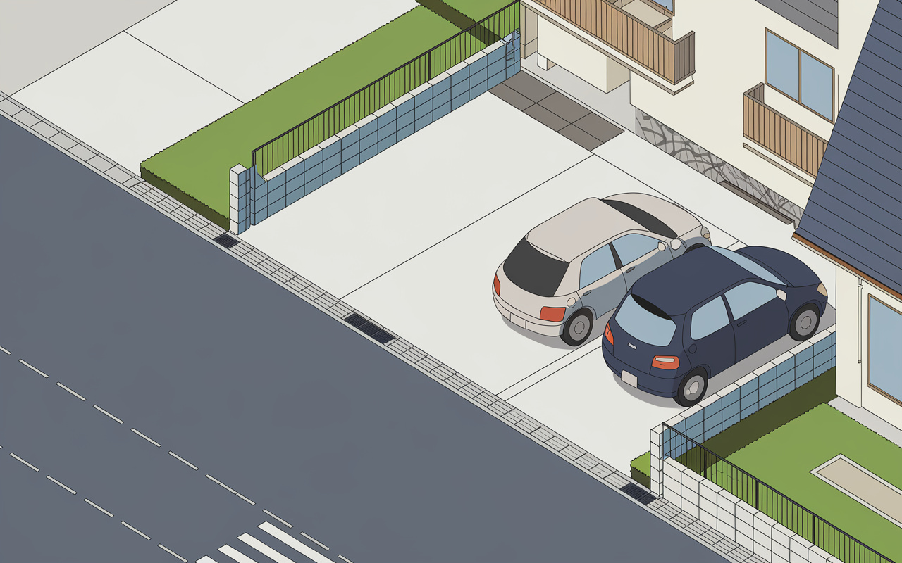 車中心の生活に合う久留米市の戸建て探し！車生活に便利な駐車場...の画像