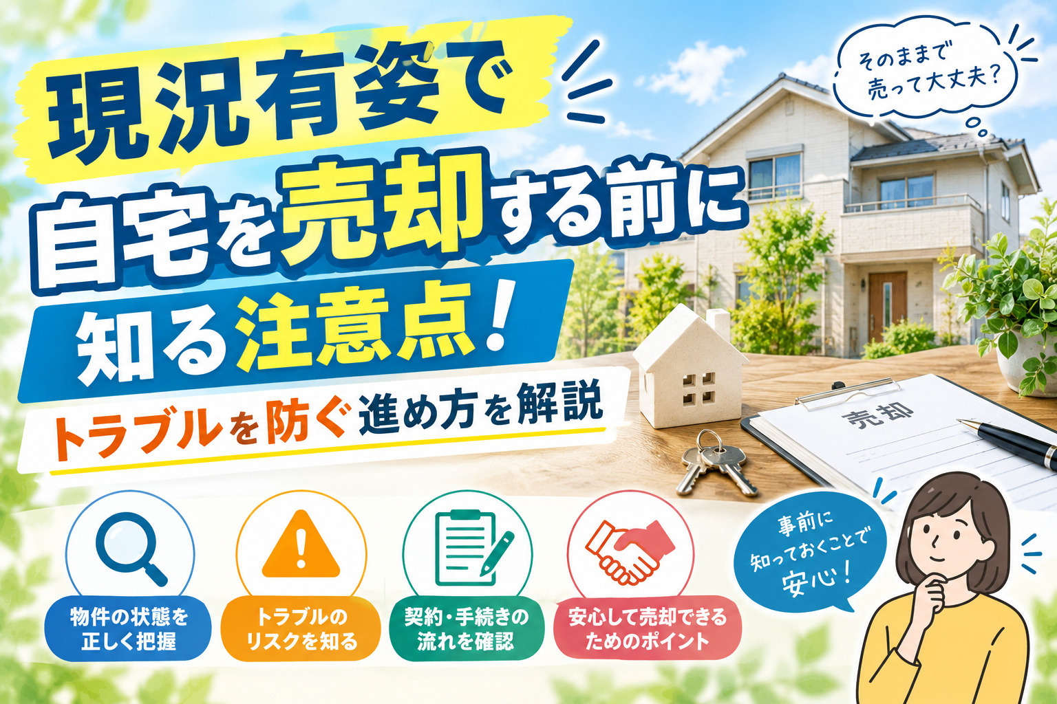 現況有姿で自宅を売却する前に知る注意点！トラブルを防ぐ進め方...の画像