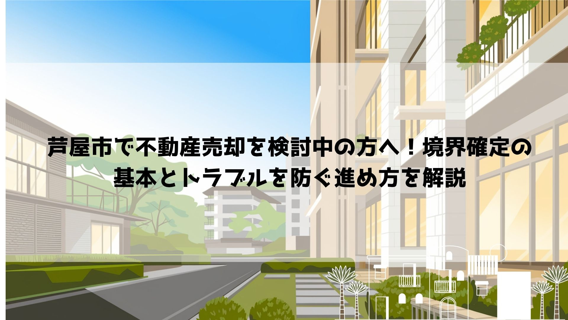 【2026年最新】芦屋市で不動産売却を検討中の方へ！境界確定...の画像