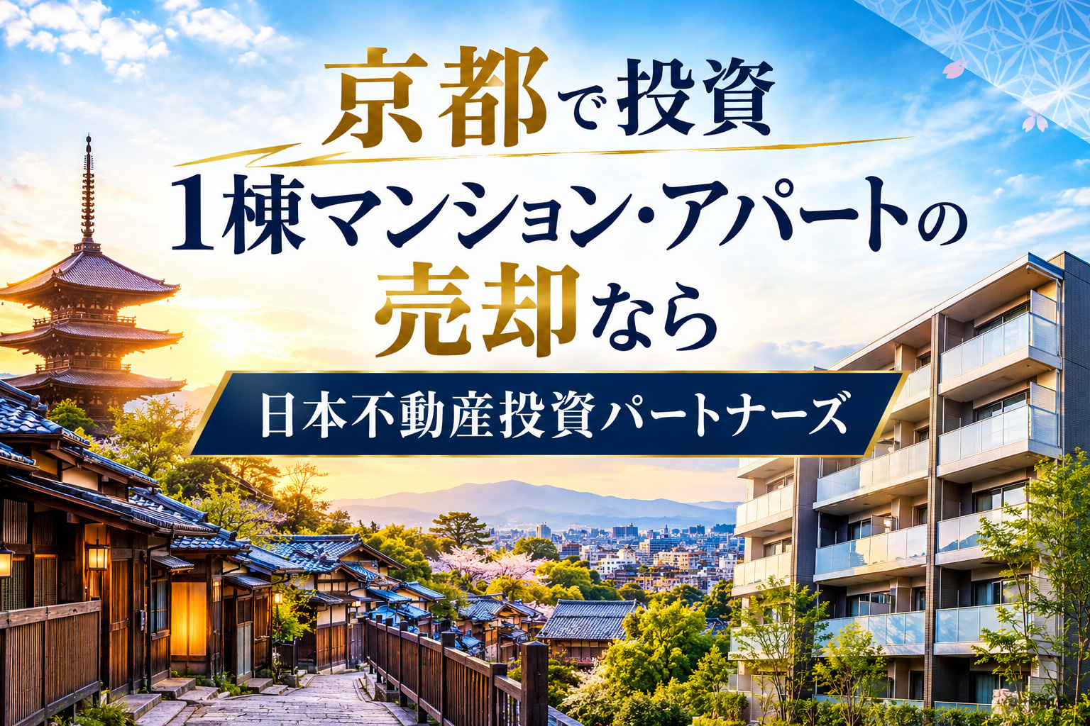 京都で投資1棟マンション・アパートの売却なら日本不動産投資パ...の画像