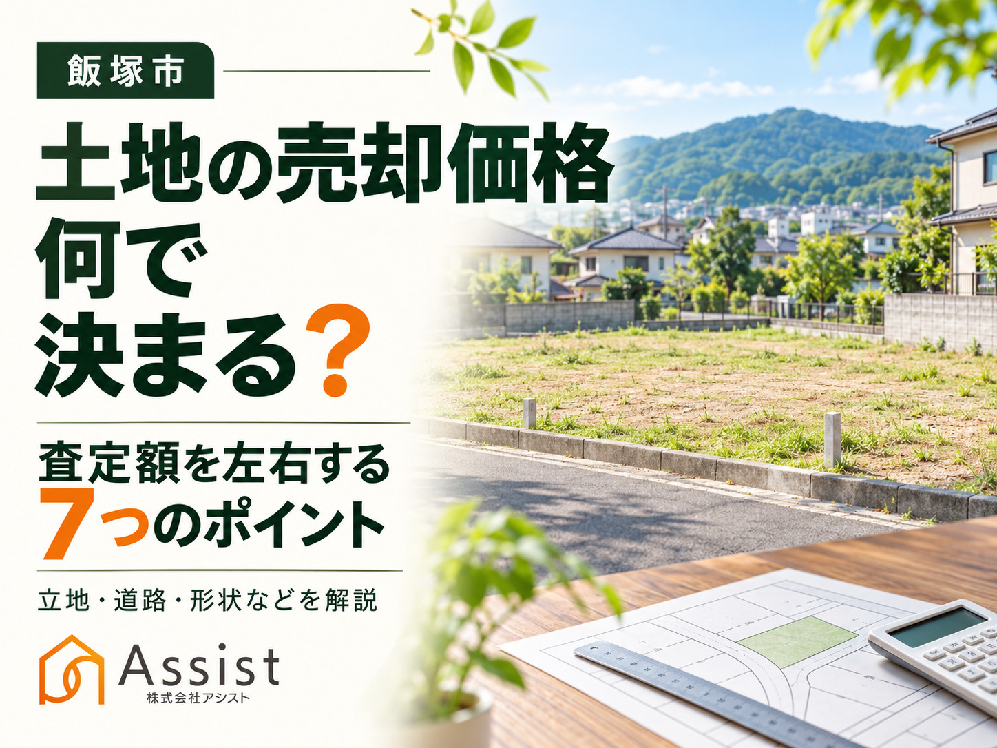【飯塚市】土地の売却価格は何で決まる？査定額を左右する7つの...の画像