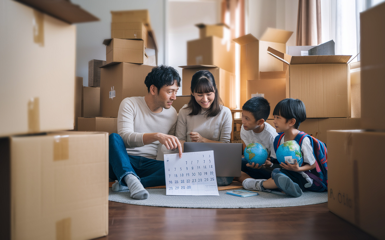家族の引っ越しいい時期はいつ？学校行事と費用から無理のない住...の画像