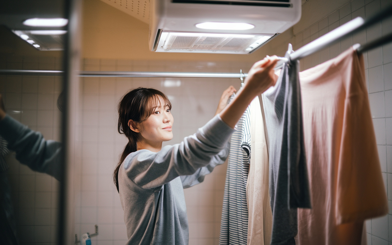 浴室乾燥機の正しい使い方は？洗濯物を早く乾かすコツを解説の画像