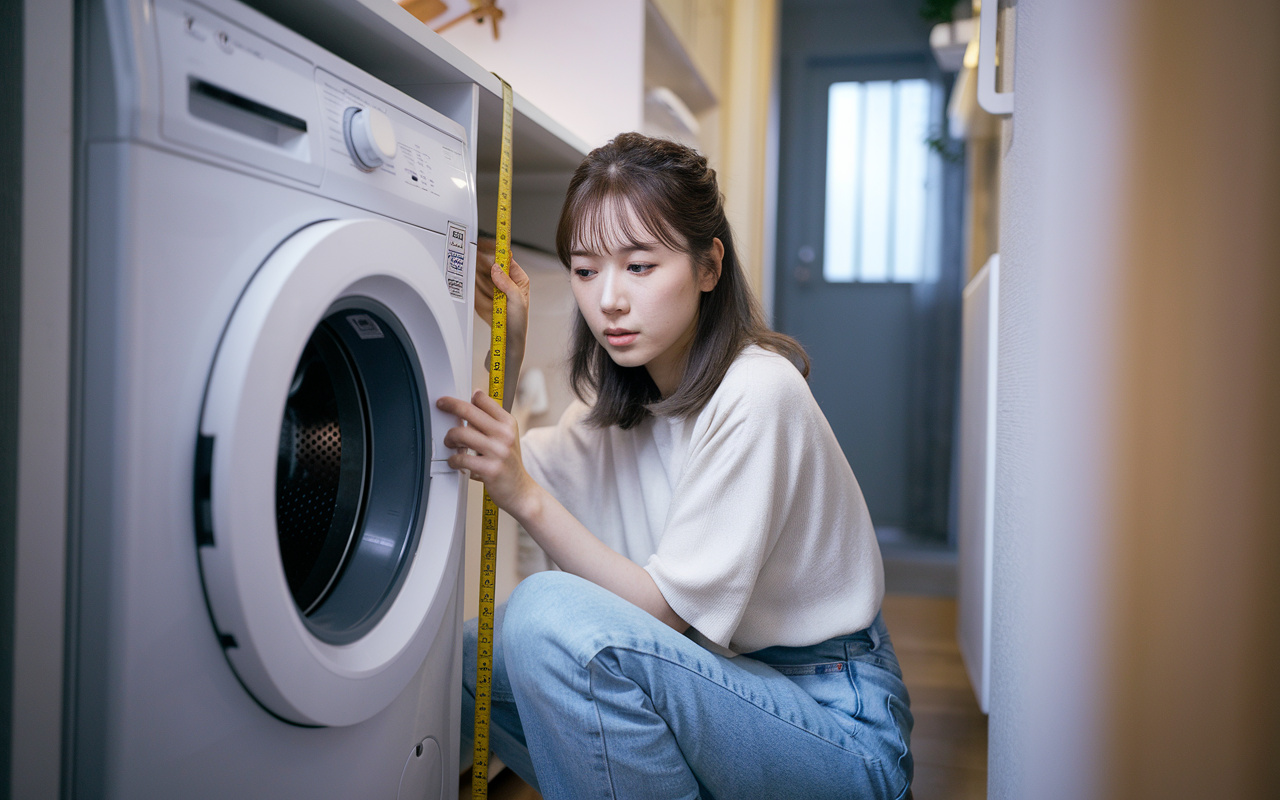 賃貸の洗濯機サイズ選びで失敗しない！間取り別のコツと測るポイ...の画像