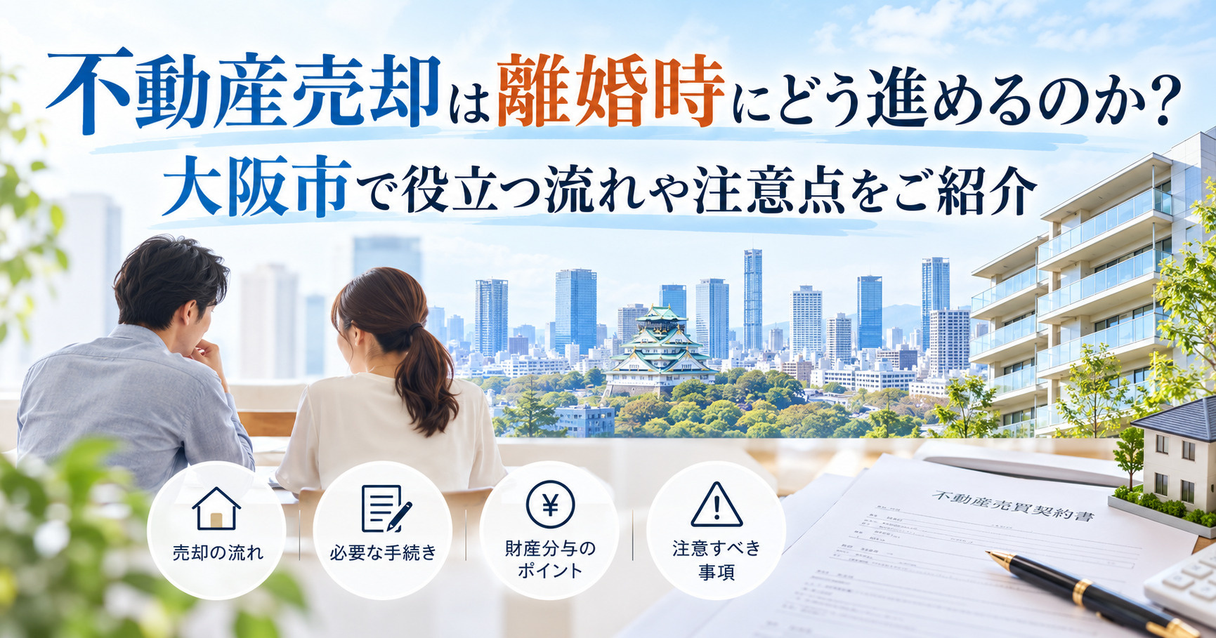 【更新版】不動産売却は離婚時にどう進めるのか？大阪市で役立つ...の画像