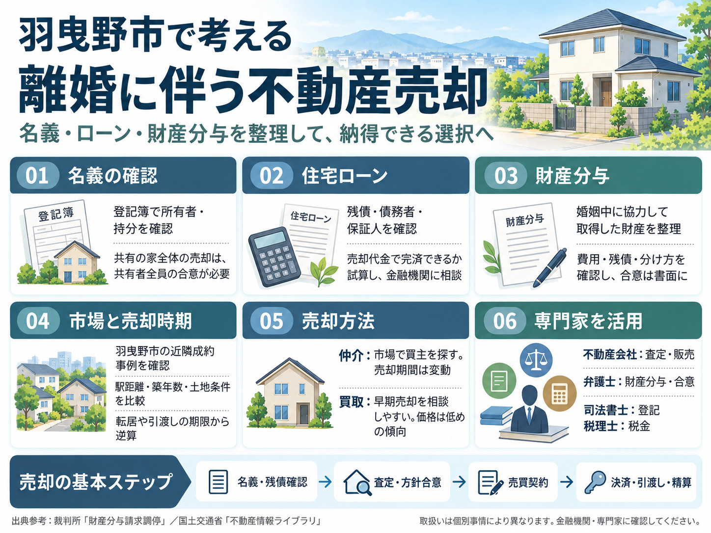 【更新版】不動産売却でお悩みの離婚時羽曳野市の方へ！売却の手...の画像