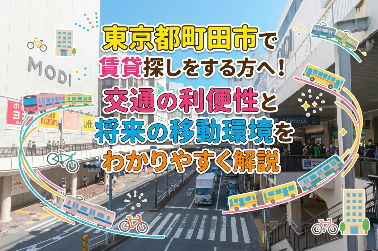 東京都町田市で賃貸探しをする方へ！交通の利便性と将来の移動環...の画像