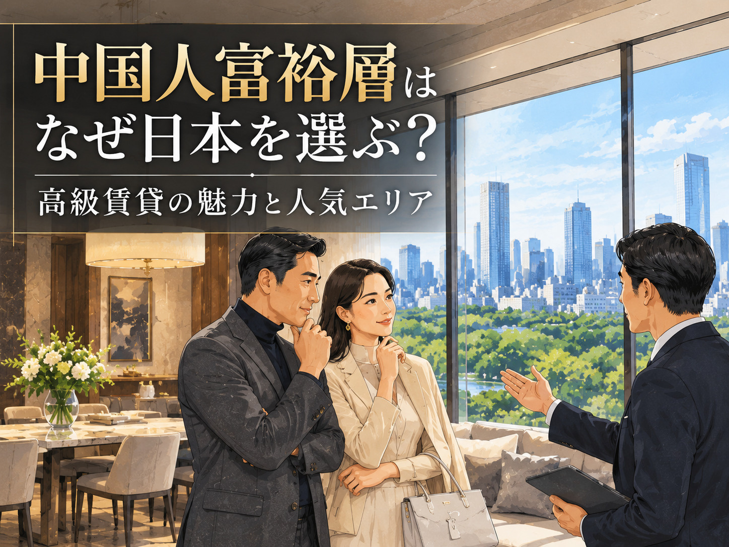 中国人富裕層はなぜ日本を選ぶ？高級賃貸の魅力と人気エリアの画像