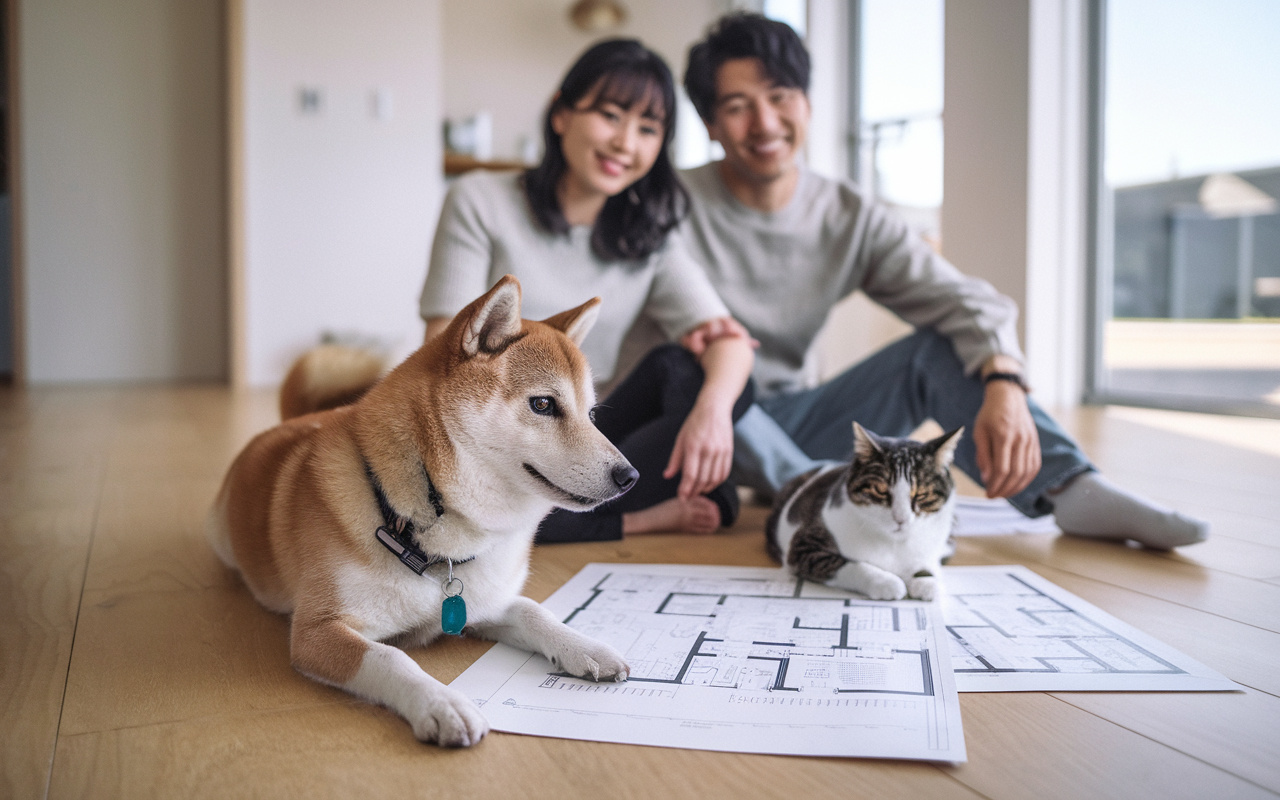 ペットと暮らす新築戸建ての工夫！快適に暮らせる間取りの考え方...の画像