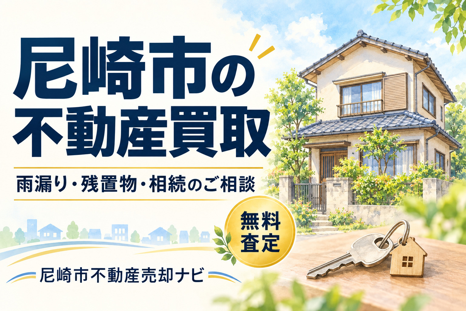 尼崎市の不動産買取・無料査定｜自社買取の尼崎市不動産売却ナビ...の画像