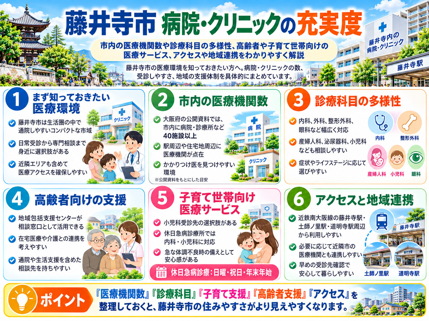 【更新版】藤井寺市で病院やクリニックを探すなら？医療機関の選...の画像